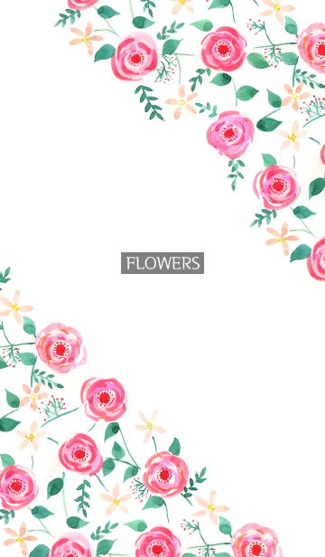 [LINE着せ替え] water color flowers_444の画像1