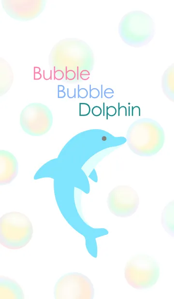 [LINE着せ替え] Bubble Bubble Dolphinの画像1