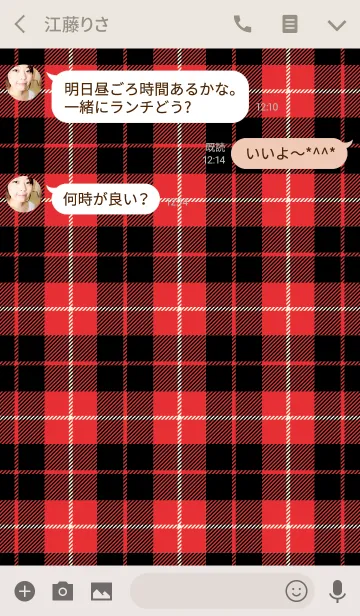 [LINE着せ替え] TARTAN CHECK COLLECTION #77の画像3