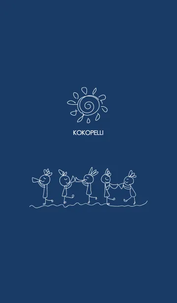 [LINE着せ替え] artwork_Kokopelli Navyの画像1