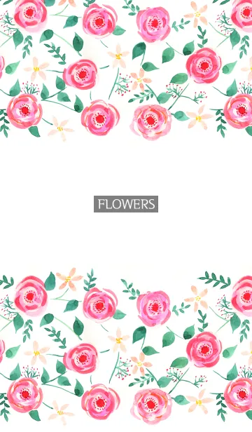 [LINE着せ替え] water color flowers_442の画像1