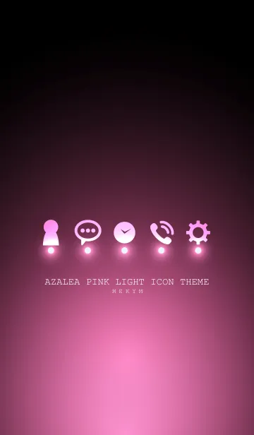 [LINE着せ替え] AZALEA PINK LIGHT ICON THEMEの画像1