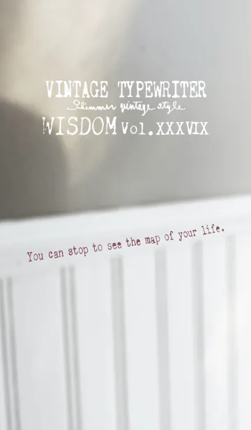 [LINE着せ替え] VINTAGE TYPEWRITER WISDOM Vol.XXXVIXの画像1