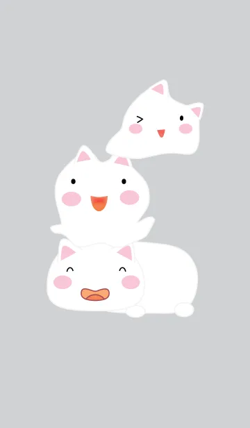 [LINE着せ替え] Cute cat theme (JP) v.4の画像1