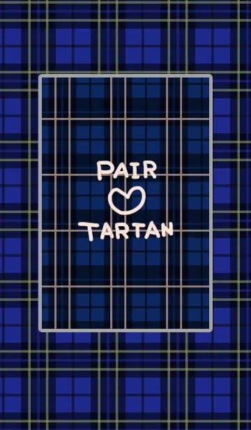 [LINE着せ替え] Pair Tartan check (man)の画像1