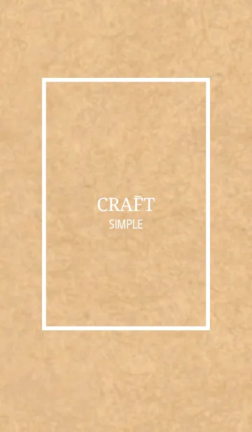 [LINE着せ替え] CRAFT Simple Style White Ver.の画像1