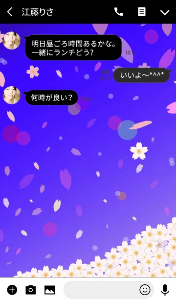 [LINE着せ替え] SAKURA IIの画像3