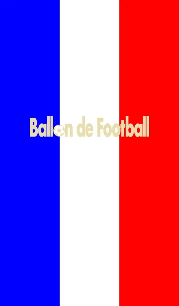 [LINE着せ替え] Ballon de Football <トリコロール>の画像1