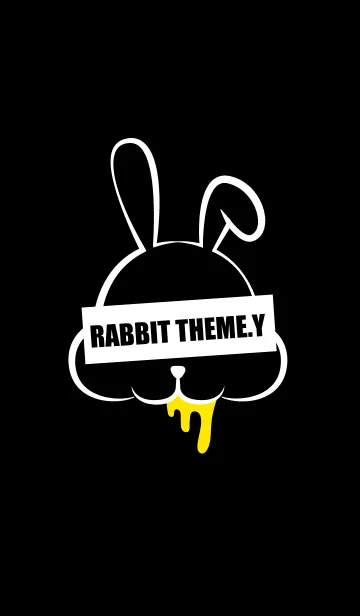 [LINE着せ替え] DARK RABBIT.YELLOWの画像1