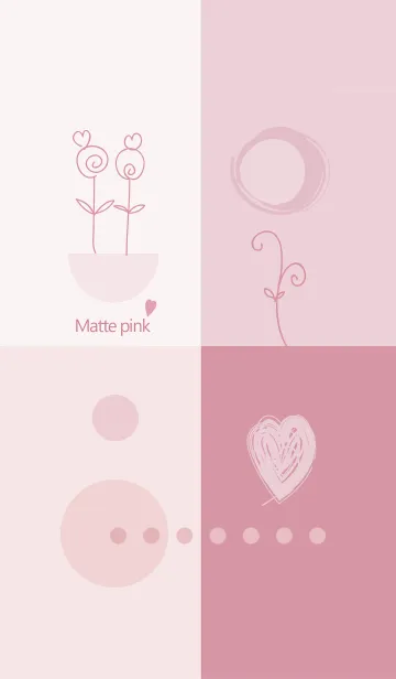 [LINE着せ替え] artwork_Matte pinkの画像1