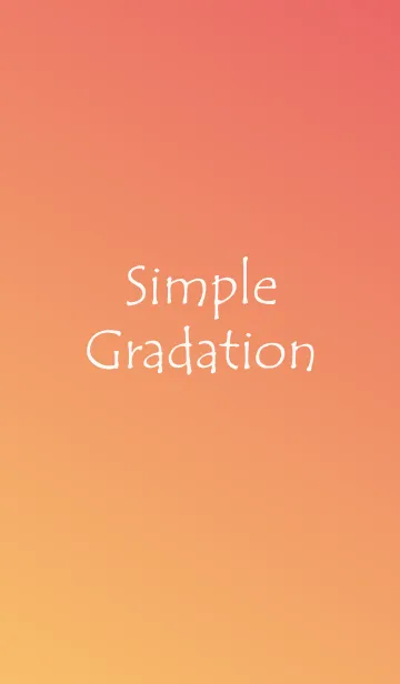 [LINE着せ替え] Simple Gradation -APRICOT-の画像1