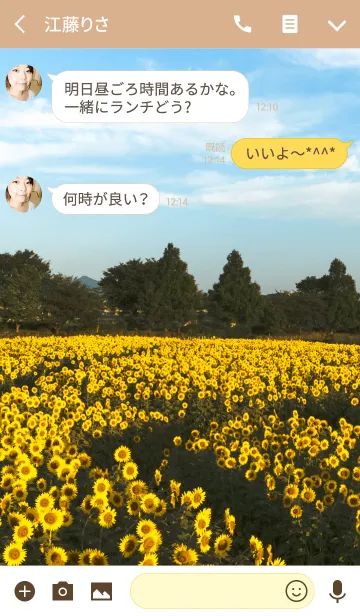 [LINE着せ替え] sunflower fields2 ver.2の画像3