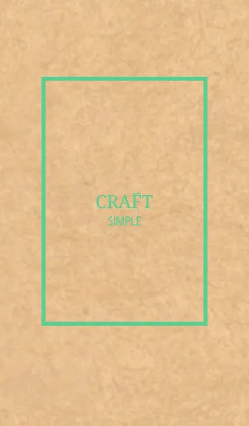 [LINE着せ替え] CRAFT Simple Style Mint Green Ver.の画像1