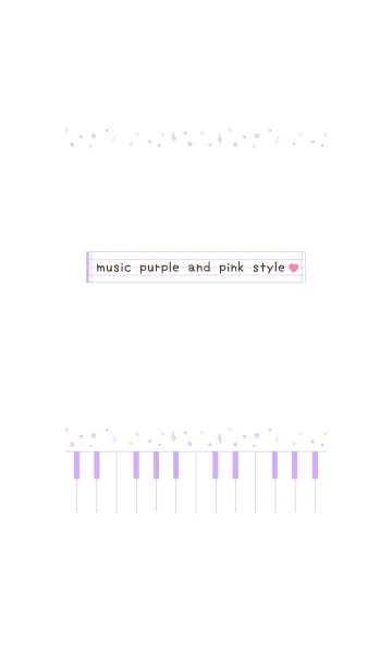 [LINE着せ替え] music purple and pink styleの画像1