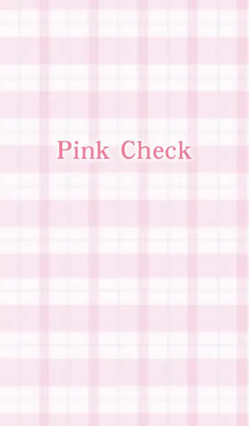 [LINE着せ替え] Pink Check Themeの画像1