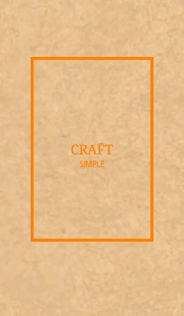 [LINE着せ替え] CRAFT Simple Style Orange Ver.の画像1