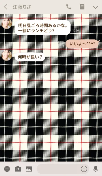 [LINE着せ替え] TARTAN CHECK COLLECTION #79の画像3