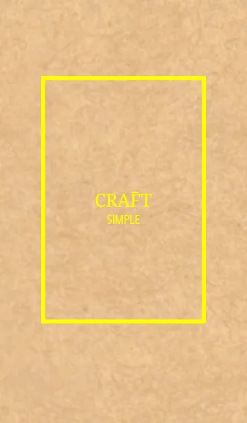 [LINE着せ替え] CRAFT Simple Style Yellow Ver.の画像1