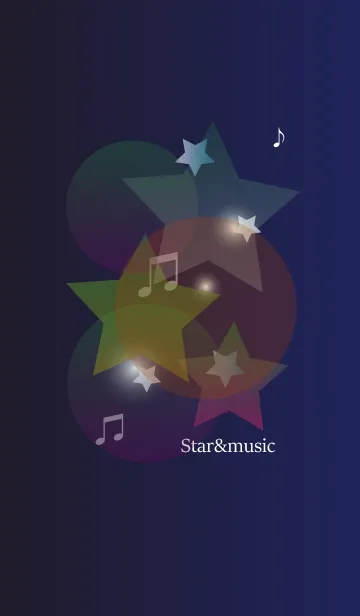 [LINE着せ替え] Star＆music in dreamの画像1