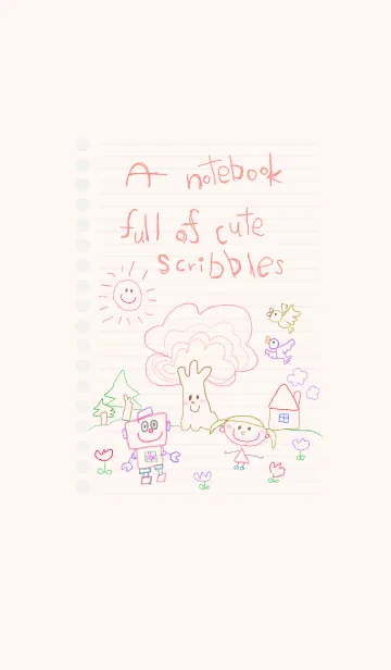 [LINE着せ替え] ノートにかわいい落書き 23の画像1