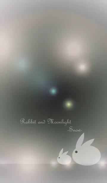 [LINE着せ替え] Rabbit and Moonlight -Snow-の画像1