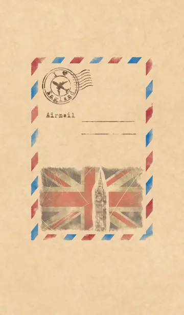 [LINE着せ替え] Airmail ～I ♥ England～の画像1