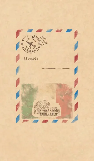 [LINE着せ替え] Airmail ～I ♥ Italia～の画像1