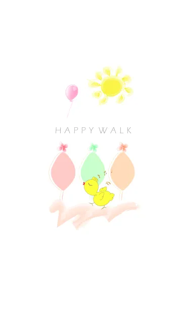 [LINE着せ替え] artwork_Happy walkの画像1