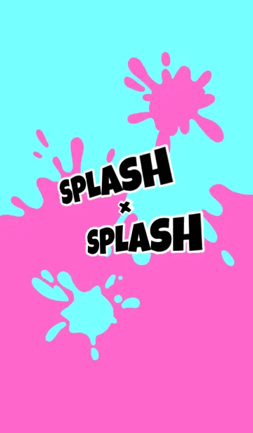 [LINE着せ替え] ☆Splas × Splash★Pink × Blueの画像1