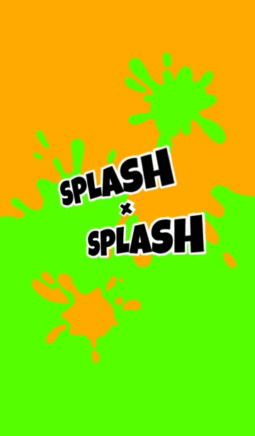 [LINE着せ替え] ☆Splas × Splash★Green × Orangeの画像1