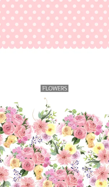 [LINE着せ替え] water color flowers_452の画像1