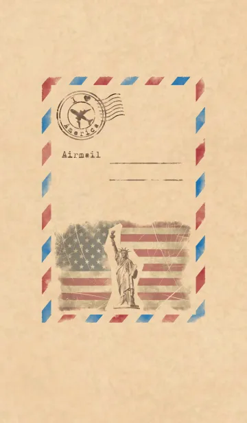 [LINE着せ替え] Airmail ～I ♥ America～の画像1