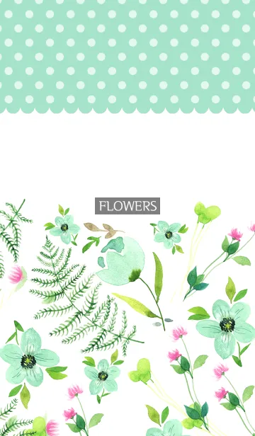 [LINE着せ替え] water color flowers_450の画像1