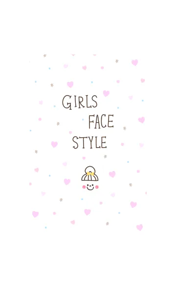 [LINE着せ替え] GIRLS FACE STYLE2の画像1