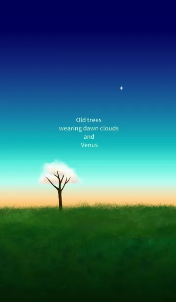 [LINE着せ替え] Old trees wearing dawn clouds and Venusの画像1