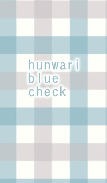 [LINE着せ替え] hunwari blue checkの画像1