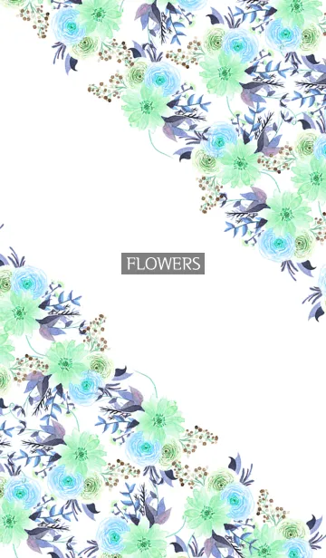 [LINE着せ替え] water color flowers_460の画像1