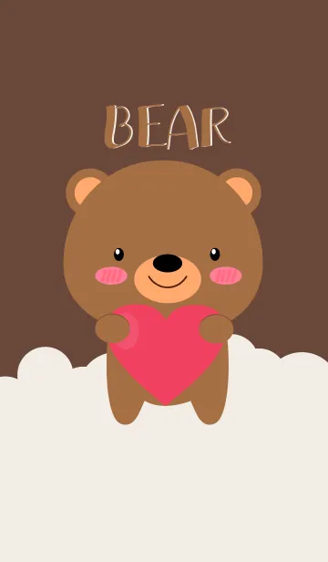 [LINE着せ替え] Simple Cute Teddy Bear Theme(jp)の画像1