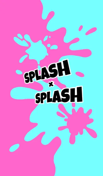 [LINE着せ替え] ☆Splas × Splash★Pink × Blue 2の画像1