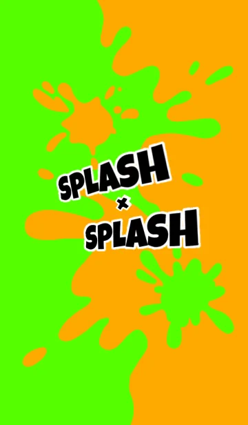 [LINE着せ替え] ☆Splas × Splash★Green × orange 2の画像1