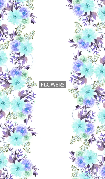 [LINE着せ替え] water color flowers_462の画像1