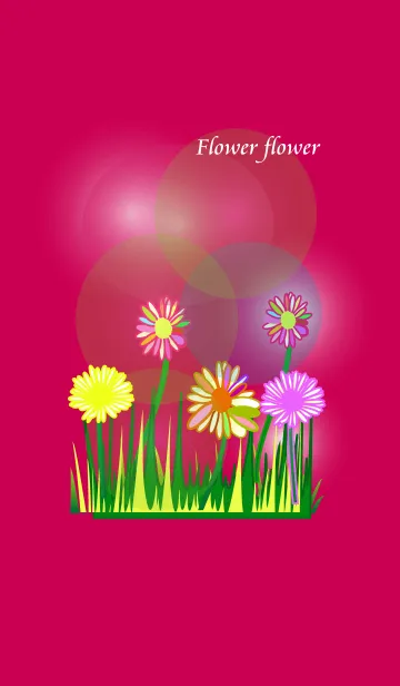 [LINE着せ替え] Pink flower flower flowerの画像1