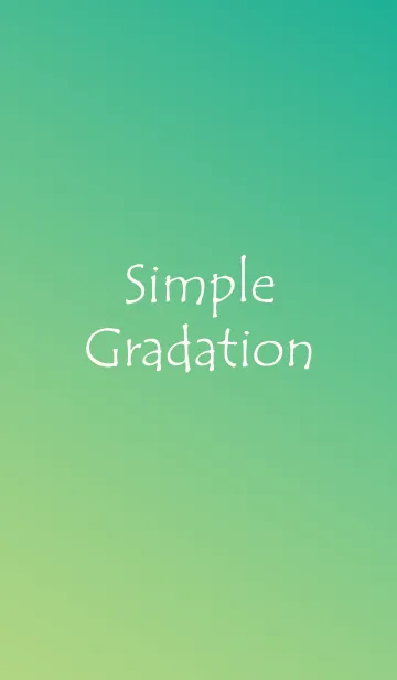 [LINE着せ替え] Simple Gradation -GREEN 2-の画像1