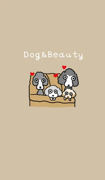 [LINE着せ替え] Dog with beautyの画像1