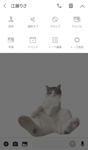 [LINE着せ替え] おしゃれ癒し猫（BlackVar）の画像4