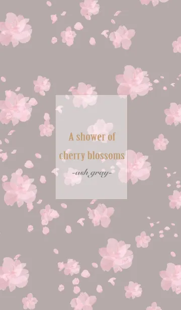 [LINE着せ替え] A shower of cherry blossoms -ash gray-の画像1