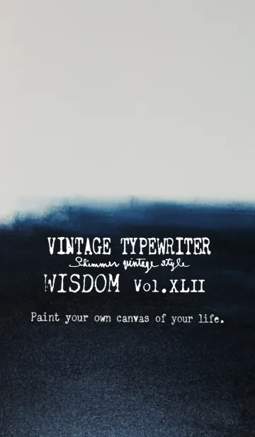 [LINE着せ替え] VINTAGE TYPEWRITER WISDOM Vol.XLIIの画像1