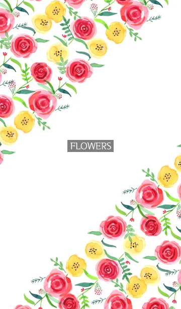 [LINE着せ替え] water color flowers_474の画像1