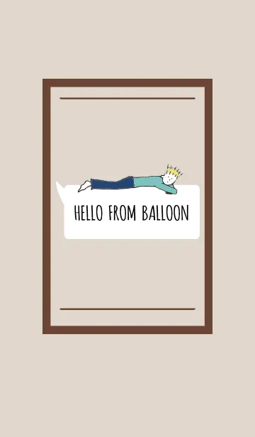 [LINE着せ替え] Hello from ballon 03の画像1