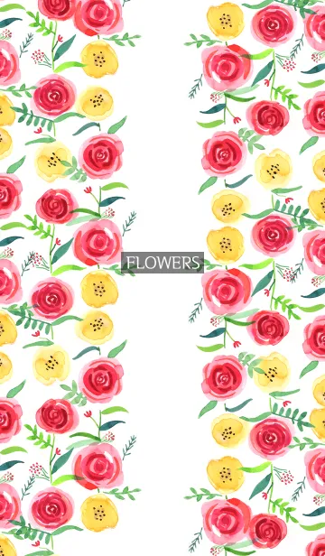 [LINE着せ替え] water color flowers_476の画像1